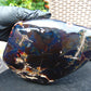 1658 gr Full Polished 20x18x7 mm Indonesia Black Blue Amber for Healing AR217