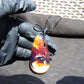 28 gr Teardrop Pendant Indonesian white Amber for Healing 25A68