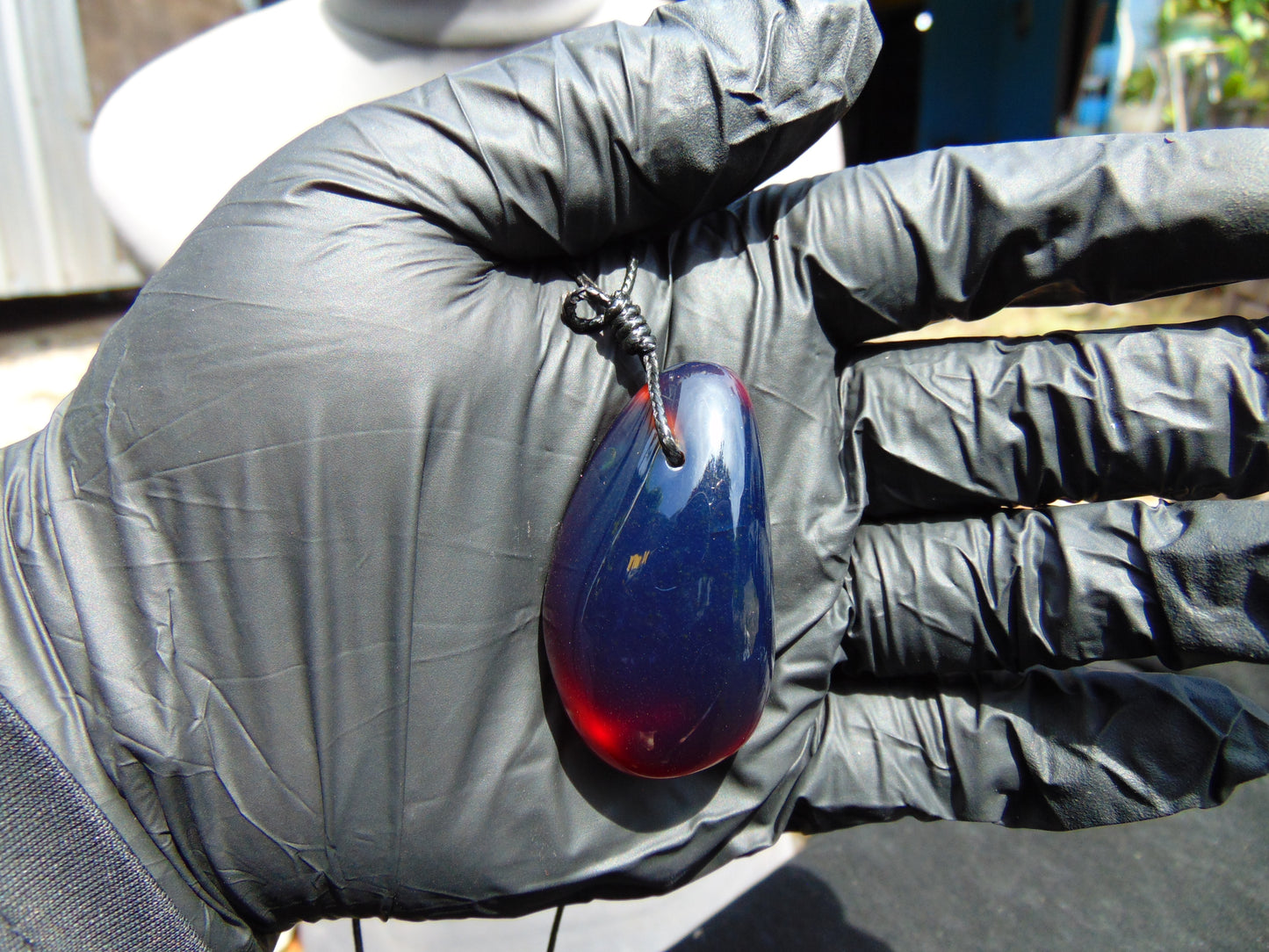 15,6 gram Pendant Indonesian Blue Amber for Healing 25N457