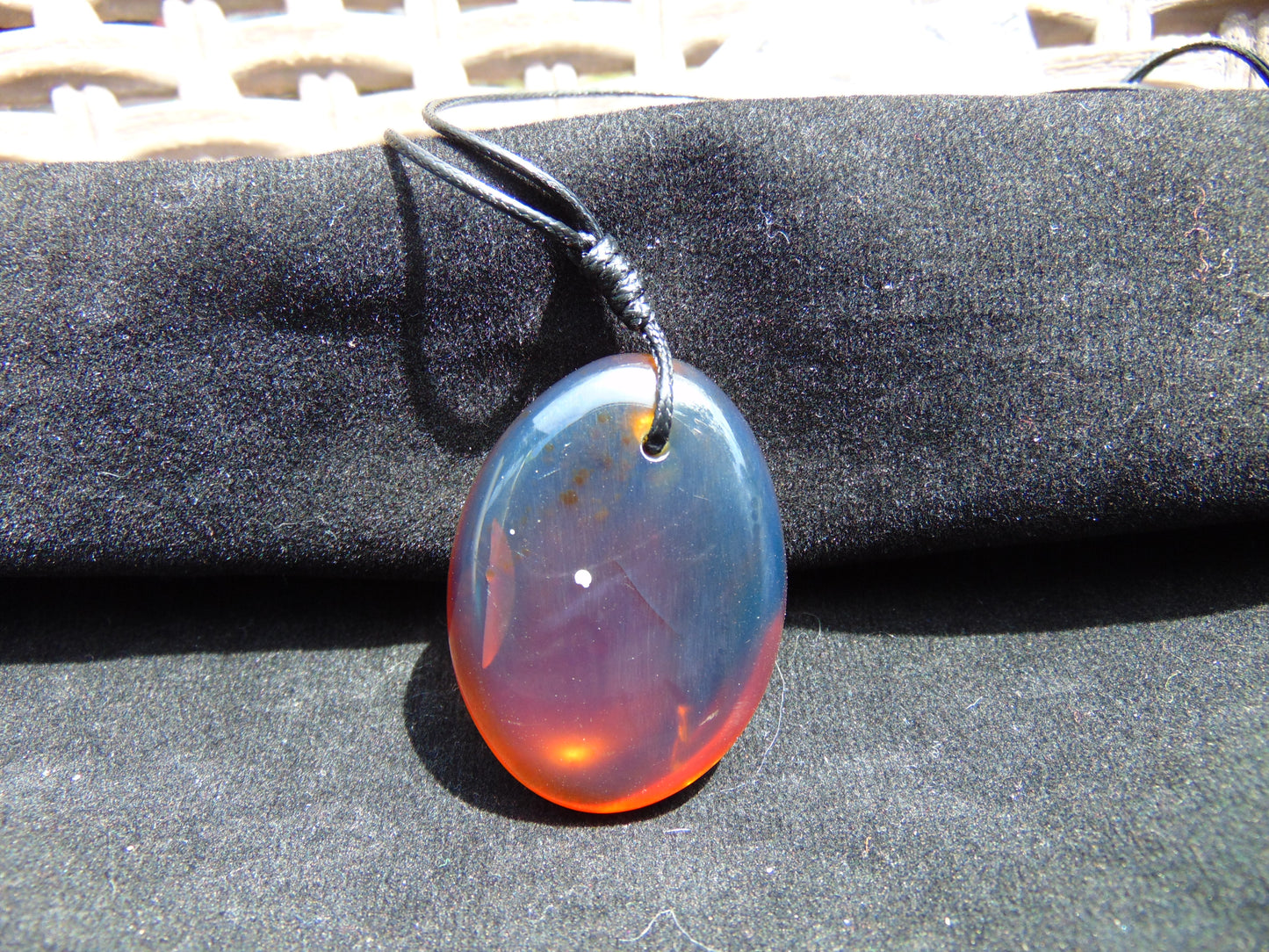 11 gram Pendant Indonesian Blue Amber for Healing PCY600