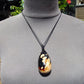 27 gr Teardrop Pendant Indonesian Dark Blue white Amber for Healing 25A70