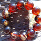 54 gram 12 Beads Mala Bracelet Indonesian Red Amber 20 mm for Healing BB3