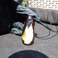 21 gr Teardrop Pendant Indonesian white Amber for Healing 25N78