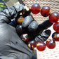 54 gram 12 Beads Mala Bracelet Indonesian Red Amber 20 mm for Healing BB3