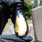 21 gr Teardrop Pendant Indonesian white Amber for Healing 25N78
