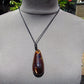 21 gr Teardrop Pendant Indonesian white Amber for Healing 25N78