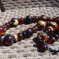 159 gr Small Beads Combination Necklace Indonesian Yellow Red White Amber for Healing FR88