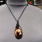 22 gr Teardrop Pendant Indonesian white Amber for Healing 25A62