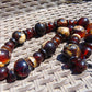 159 gr Small Beads Combination Necklace Indonesian Yellow Red White Amber for Healing FR88