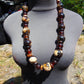 159 gr Small Beads Combination Necklace Indonesian Yellow Red White Amber for Healing FR88