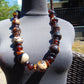 159 gr Small Beads Combination Necklace Indonesian Yellow Red White Amber for Healing FR88