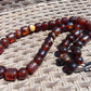 108 gr Small Beads Combination Necklace Indonesian Red Amber for Healing FR77
