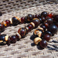 165 gr Small Beads Combination Necklace Indonesian Red White Amber for Healing FR79