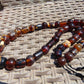 75 gr Small Beads Combination Necklace Indonesian Red White Amber for Healing FR83
