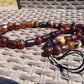 75 gr Small Beads Combination Necklace Indonesian Red White Amber for Healing FR83