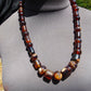75 gr Small Beads Combination Necklace Indonesian Red White Amber for Healing FR83