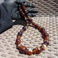 91 gr Small Beads Combination Necklace Indonesian Yellow Red Amber for Healing FR73