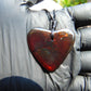 5  gr Heart Pendant Indonesian Red  Amber for Healing 25N213