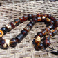 87 gr Small Beads Combination Necklace Indonesian Dark Red Amber for Healing FR86