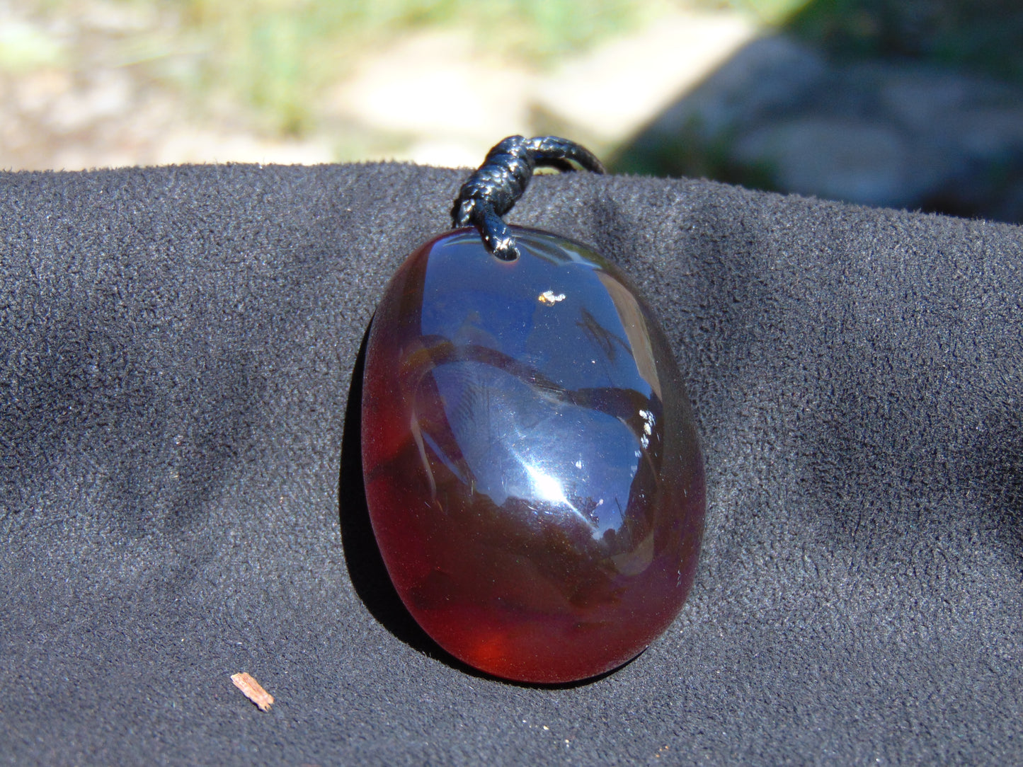 27 gram Pendant Indonesian Red Amber for Healing 26N164