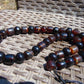 108 gr Small Beads Combination Necklace Indonesian Dark Red Amber for Healing FR78