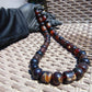 108 gr Small Beads Combination Necklace Indonesian Dark Red Amber for Healing FR78