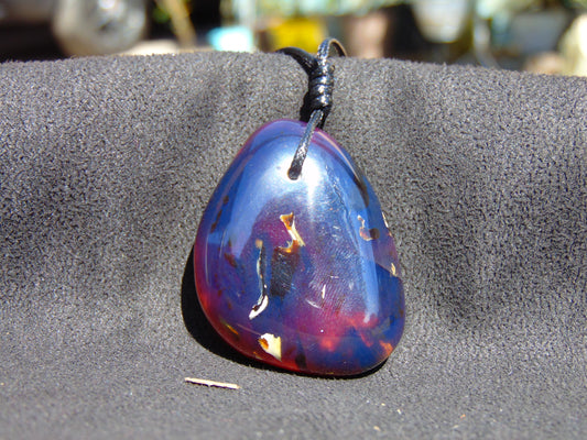 12 gram Pendant Indonesian Blue Amber for Healing 26N166