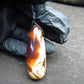 15 gr Teardrop Pendant Indonesian white Amber for Healing 25N90