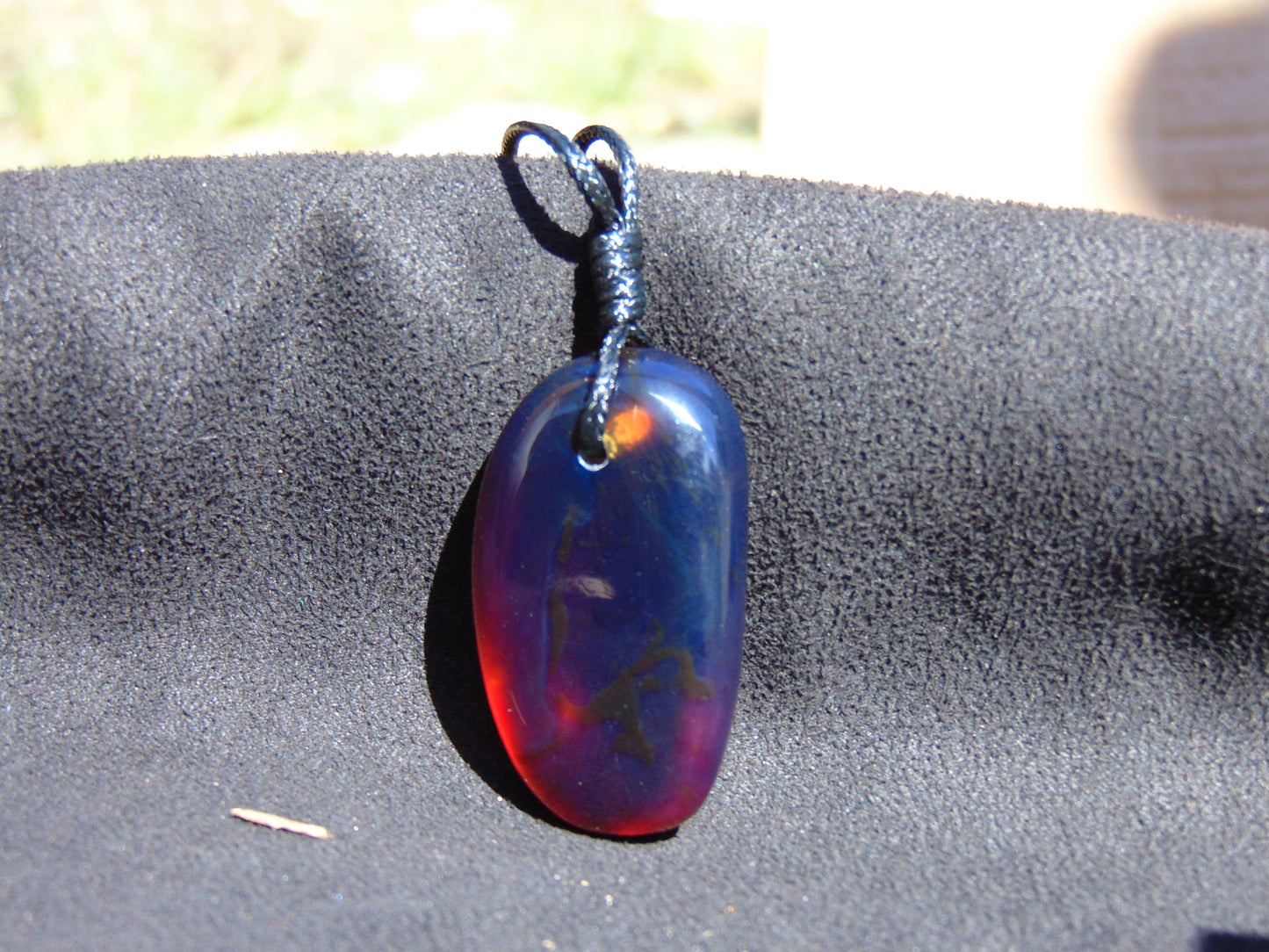 9 gram Pendant Indonesian Blue Amber for Healing 26Y223