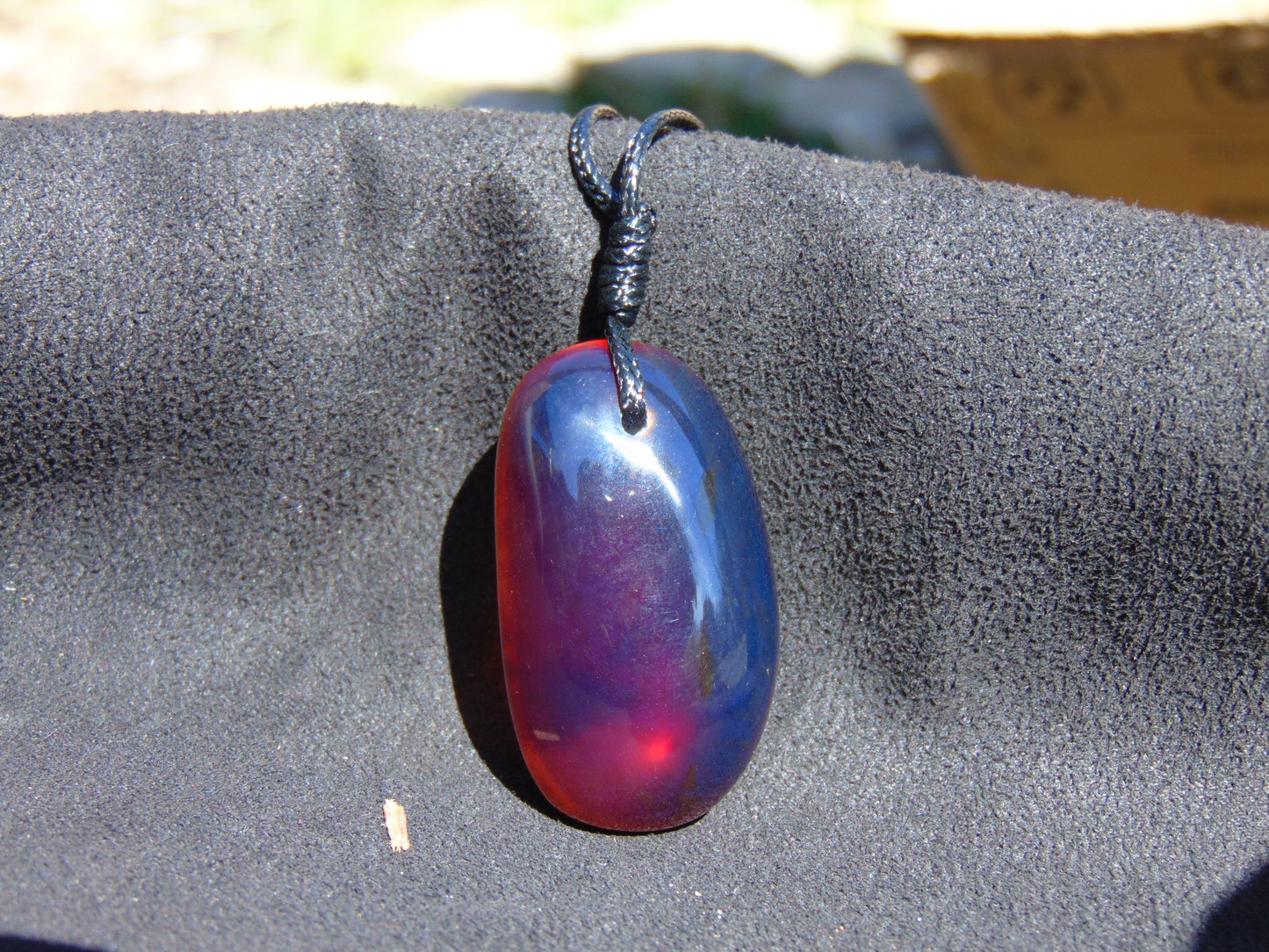 9 gram Pendant Indonesian Blue Amber for Healing 26Y223