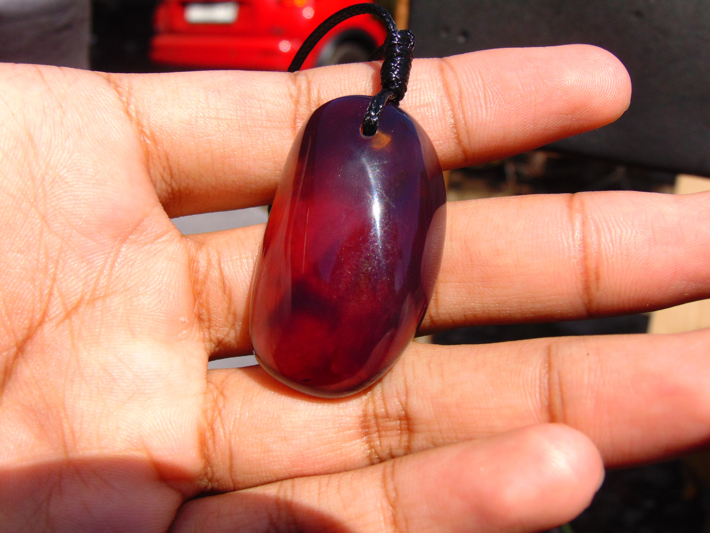 9 gram Pendant Indonesian Blue Amber for Healing 26Y223