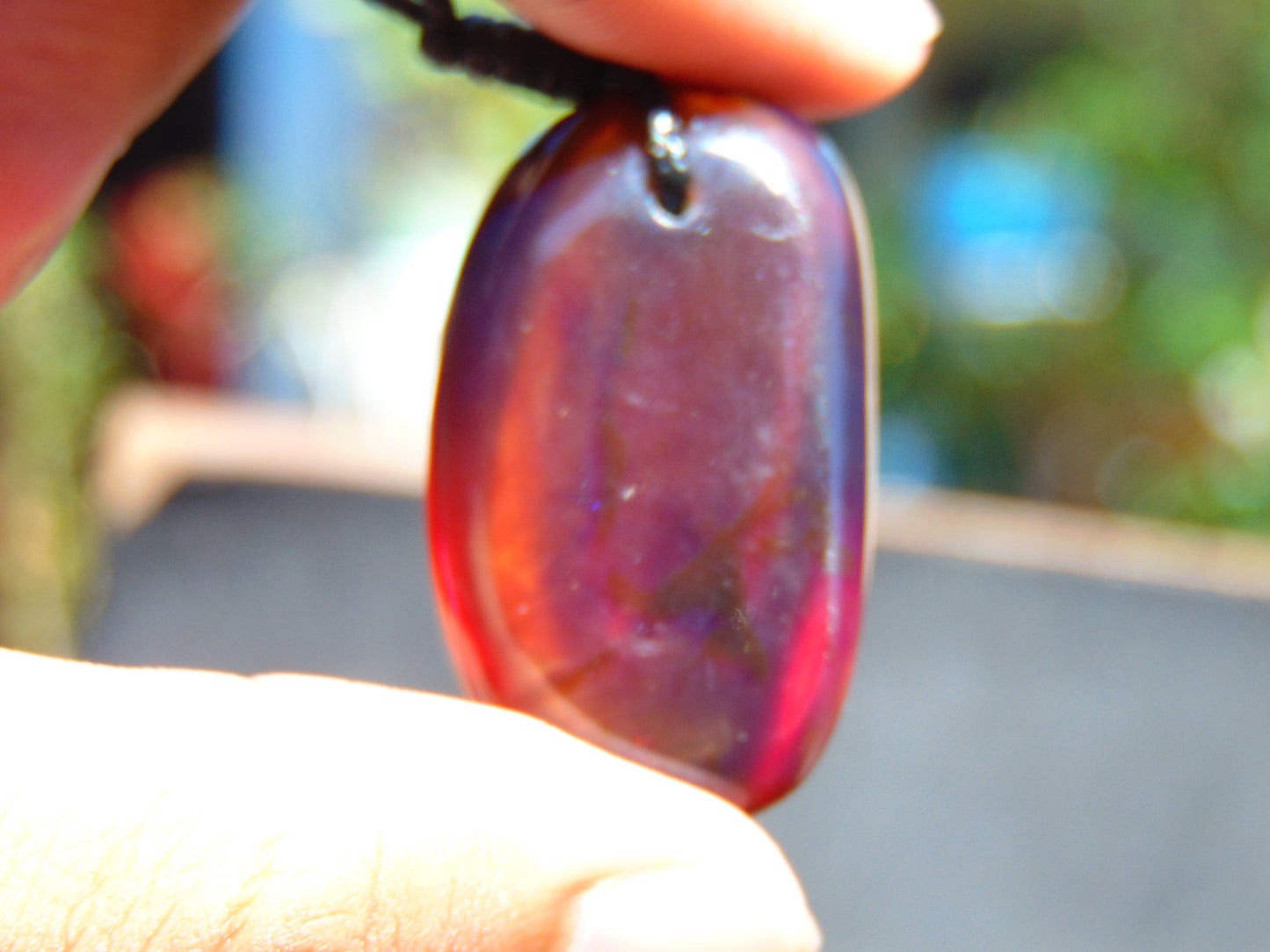 9 gram Pendant Indonesian Blue Amber for Healing 26Y223