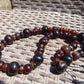 92 gr Small Beads Combination Necklace Indonesian Dark Red Amber for Healing FR74