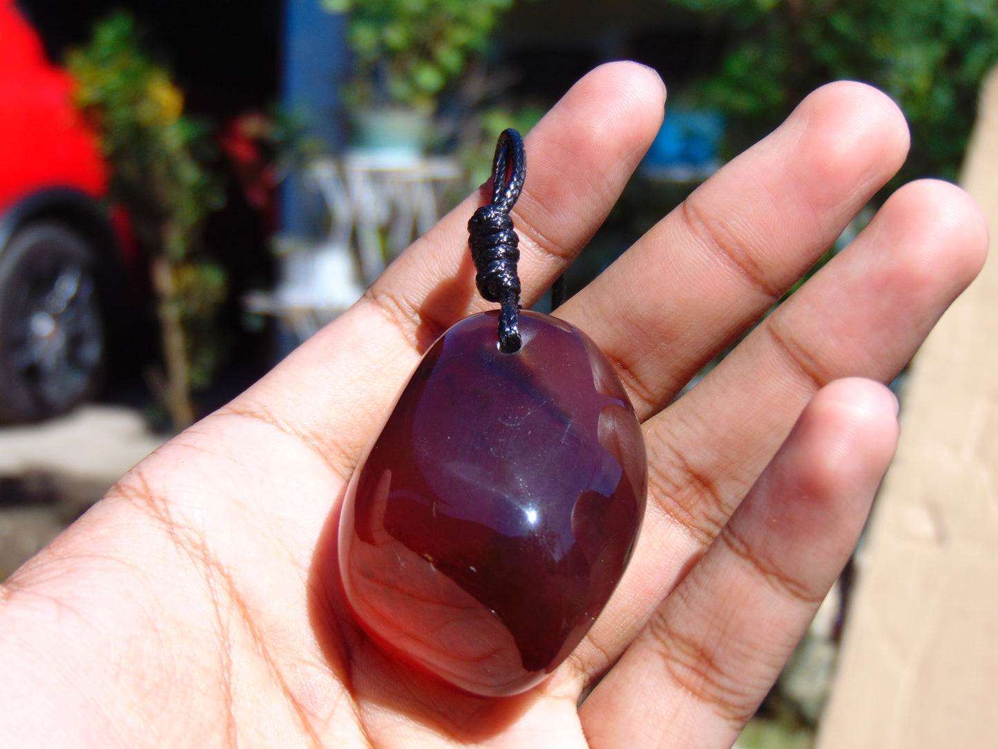 24 gram Pendant Indonesian Crystal Red Amber for Healing 26Y251