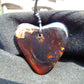 6 gr Heart Pendant Indonesian Red Blue Amber for Healing 25A232