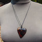 6 gr Heart Pendant Indonesian Red Blue Amber for Healing 25A232