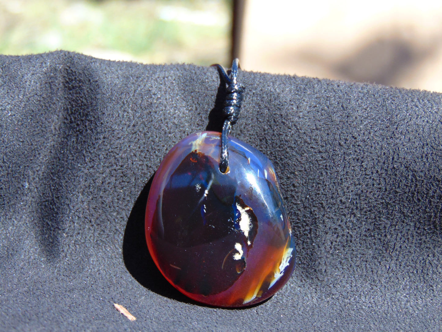 13 gram Pendant Indonesian Blue Amber for Healing 26N187