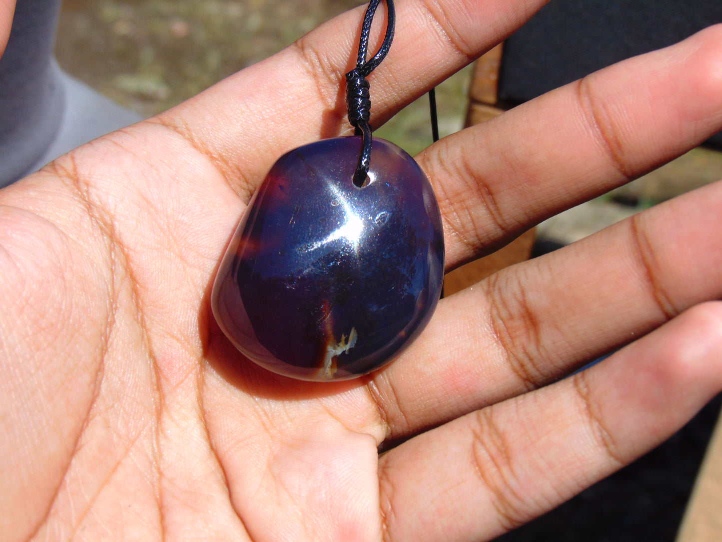 13 gram Pendant Indonesian Blue Amber for Healing 26Y187
