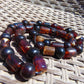 67 gr Small Beads Combination Necklace Indonesian Dark Red Amber for Healing FR82