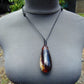 32 gr Teardrop Pendant Indonesian white Amber for Healing 25Y4