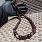 67 gr Small Beads Combination Necklace Indonesian Dark Red Amber for Healing FR82