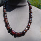 67 gr Small Beads Combination Necklace Indonesian Dark Red Amber for Healing FR82