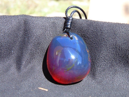 17 gram Pendant Indonesian Blue Amber for Healing 26Y204