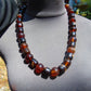 119 gr Small Beads Combination Necklace Indonesian Red Amber for Healing FR75