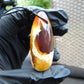 12 gr Teardrop Pendant Indonesian white Amber for Healing 25N80