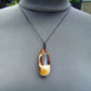 12 gr Teardrop Pendant Indonesian white Amber for Healing 25N80