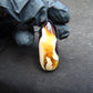 12 gr Teardrop Pendant Indonesian white Amber for Healing 25N80