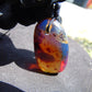 15 gr Teardrop Pendant Indonesian blue Amber for Healing PCN358