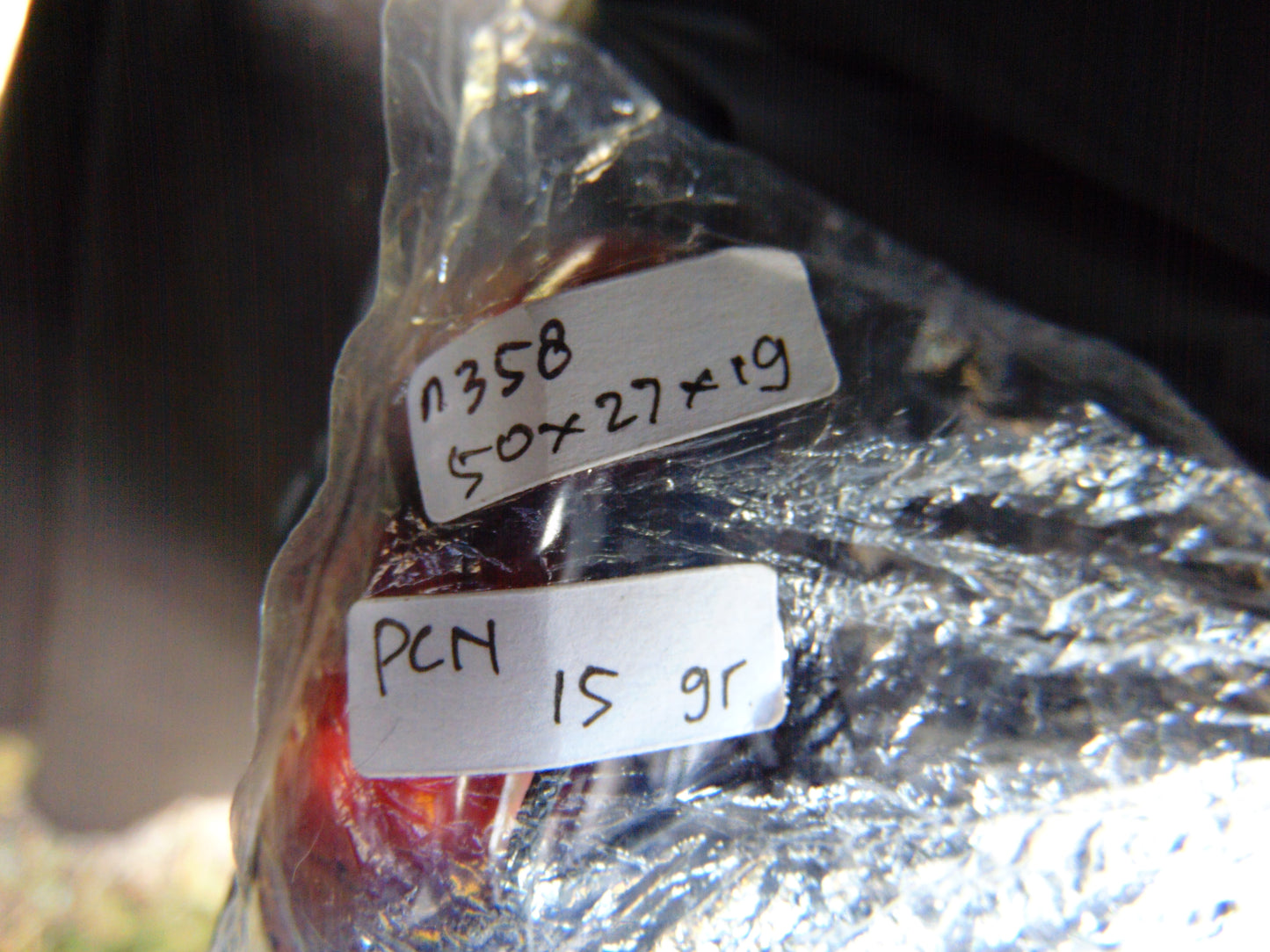 15 gr Teardrop Pendant Indonesian blue Amber for Healing PCN358