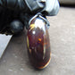19 gr Teardrop Pendant Indonesian white Amber for Healing 25N75